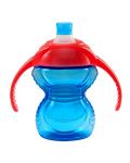 Неразливаща чаша Munchkin - Click Lock, с дръжки, синя, 237 ml - 1t