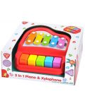 Музикална играчка 2 в 1 PlayGo - Пиано и ксилофон - 2t