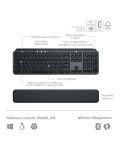 Мултимедийна клавиатура Logitech - MX Keys S Plus, безжична, Graphite - 4t