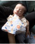 Муселинови кърпи BabyJem - Бели, с фигурки, 4 броя - 2t