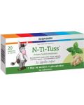N-Ti-Tuss, ментол и джинджифил, 20 таблетки за смучене, Ecopharm - 1t