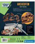 Образователен комплект Clementoni Science & Play - Разкопки на череп на тиранозавър - 4t