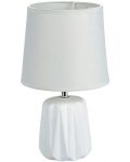 Настолна лампа ADS - керамична, бяла - 1t