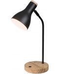 Настолна лампа Rabalux - Ferb 74002, E 14, 1 x 25 W, черен мат - 2t