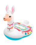 Надуваема лама Intex - Cute lama Ride-on, бяла - 1t