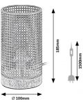 Настолна лампа Rabalux - Boogie 3180, черна, 25W - 5t