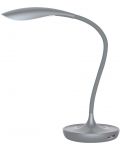Настолна лампа Rabalux Belmont, 5W, сива, с USB изход - 1t