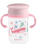 Неразливаща се чаша KikkaBoo - Deep Sea, 360°, 300 ml, Pink - 1t