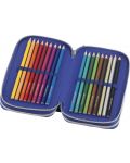 Несесер с пособия Faber-Castell - Динозавър, с 3 ципа - 3t