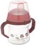 Неразливаща чаша със сламка Canpol - Bonjour Paris, 150 ml, розова - 3t