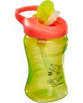 Неразливащо се шише със сламка Vital Baby - 12+ месеца, 340 ml, зелено - 2t