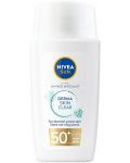Nivea Sun Слънцезащитен флуид за лице Derma Skin Clear, SPF 50+, 40 ml - 1t
