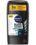 Nivea Men Стик против изпотяване Black & White, Invisible Fresh, 50 ml - 1t