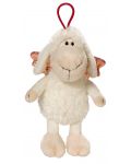 Плюшена играчка Nici - овцата Jolly с ластиче и послание Be happy - 1t
