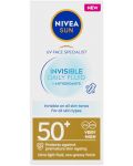 Nivea Sun Слънцезащитен флуид за лице Invisible Daily, SPF50+, 40 ml - 3t