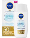 Nivea Sun Слънцезащитен флуид за лице Invisible Daily, SPF 50+, 40 ml - 2t