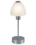 Нощна лампа Rabalux - Lydia, E14, G45, 40W, сребриста - 2t