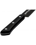 Нож за рязане на слайсове Samura - Shadow, 19.6 cm, черно незалепващо покритие - 2t