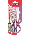 Ножици Maped - Tatoo Teens Soft, 16 cm, розова - 1t