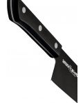 Нож Santoku Samura - Shadow, 17.5 cm, черно незалепващо покритие - 3t