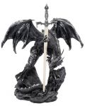 Нож за писма Nemesis Now Adult: Dragons - Black Dragon, 22 cm - 1t