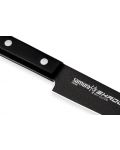 Нож за рязане на слайсове Samura - Shadow, 19.6 cm, черно незалепващо покритие - 4t