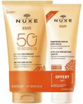 Nuxe Sun Комплект - Шампоан за след слънце и Лосион, SPF50, 100 + 150 ml (Лимитирано) - 1t