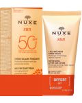 Nuxe Sun Комплект - Лосион за след слънце и Крем за лице, SPF50, 2 х 50 ml (Лимитирано) - 1t