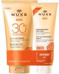 Nuxe Sun Комплект - Лосион SPF30 + Шампоан за след слънце, 150 + 100 ml (Лимитирано) - 1t