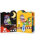 Образователна книжка Tooky Toy - Животни, картини с геометрични стикери - 4t