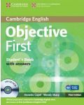 Objective First 3rd edition: Английски език с отговори - ниво В2 + CD-ROM - 1t