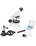 Образователен комплект Guga STEAM - Детски микроскоп, бял - 1t