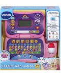 Образователна играчка Vtech - Лаптоп, розов (на английски) - 1t