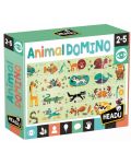 Образователна игра Headu Montessori - Домино с животни - 1t