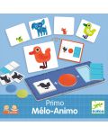 Образователна игра за сортиране Djeco - Primo melo-animo - 1t