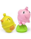 Образователна играчка Lalaboom - Farm Animal Tube Pig and Chick, 6 части - 2t
