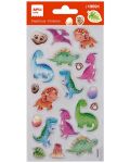 Обемни епокси стикери Apli Kids - Бебе динозаври, 20 броя - 1t