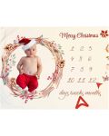 Одеяло за снимки Milestone - Merry Christmas, 75 х 100 cm  - 2t
