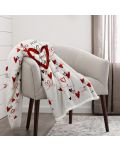 Одеяло с шерпа Aglika - Hearts, 140 х 190 cm - 1t