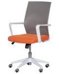 Офис стол Carmen - 7044, сив/оранжев - 3t