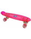 Детски скейтборд D'Arpeje Funbee - С LED светлини, розов - 1t