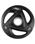 Олимпийски свободни гумени тежести Active Gym - 10 kg, черни - 1t