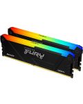Оперативна памет Kingston - FURY Beast RGB, 32GB, DDR4, 3600MHz - 1t