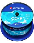 Оптичен носител Verbatim - CD-R 700MB 52X, Extra Protection Surface, 50 броя - 1t
