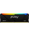 Оперативна памет Kingston - FURY Beast RGB, 16GB, DDR4, 3200MHz - 2t