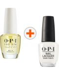 OPI Nail Lacquer & Pro Spa Комплект - Олио за кутикули и Лак за нокти, Funny Bunny™, 14.8 + 15 ml - 1t