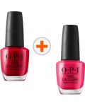 OPI Nail Lacquer Комплект - Лак за нокти, She's a Bad Muff & The Thrill of Brazil, 2 x 15 ml - 1t