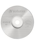 Оптичен носител Verbatim - DVD-R AZO 4.7GB 16X, Matt Silver Surface, 10 броя - 3t
