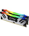 Оперативна памет Kingston - Fury Renegade Silver RGB, 32GB, DDR5, 6400MHz - 1t
