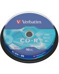 Оптичен носител Verbatim - CD-R 700MB 52X, Extra Protection Surface, 10 броя - 1t